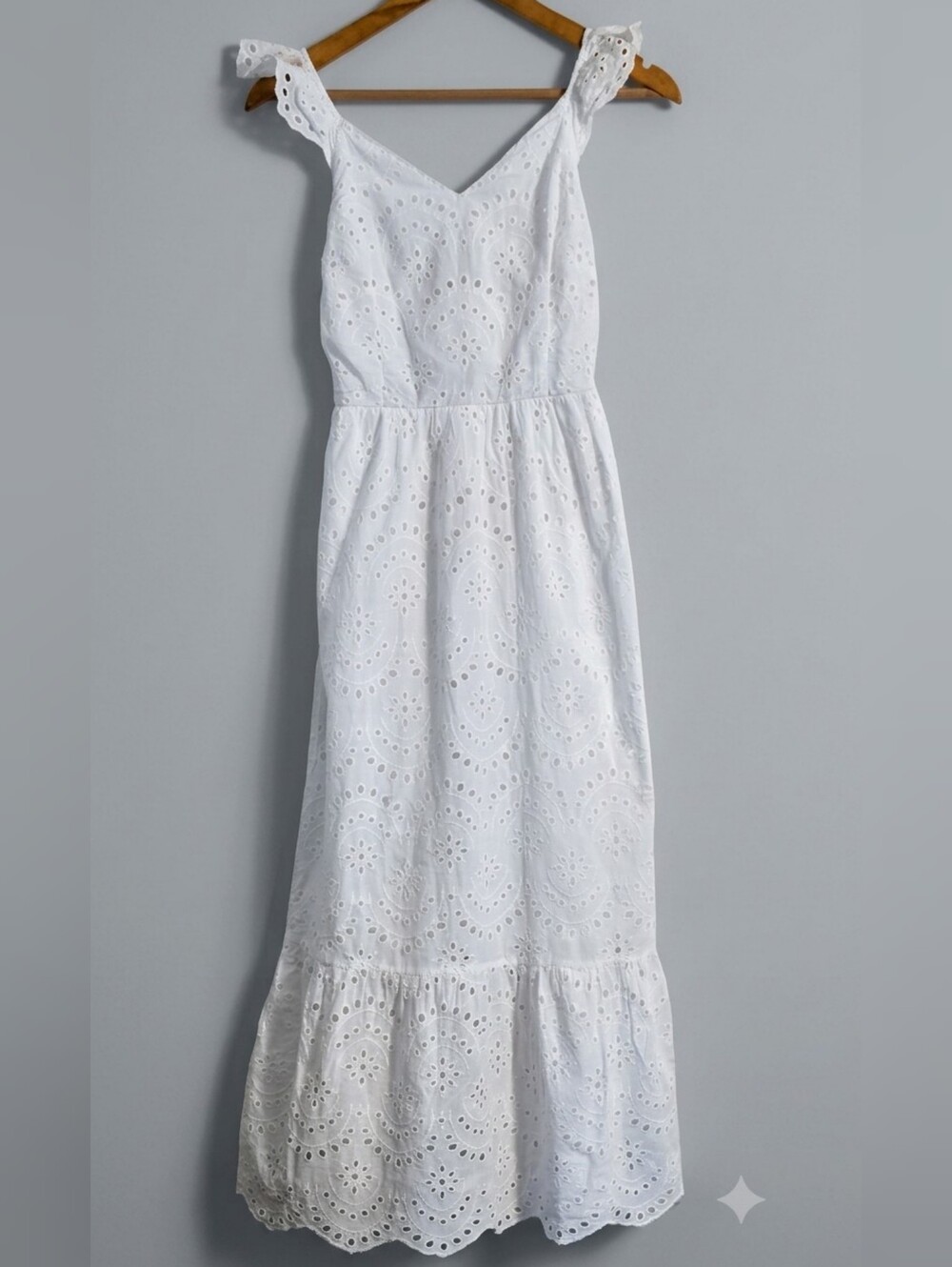 Sincerely Jules White Eyelet Maxi Dress